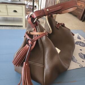 Dooney & Bourke Brown Leather Shoulder Bag